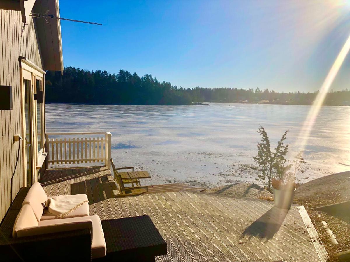 Lyseren Waterfront Cabin Omberg 外观 照片
